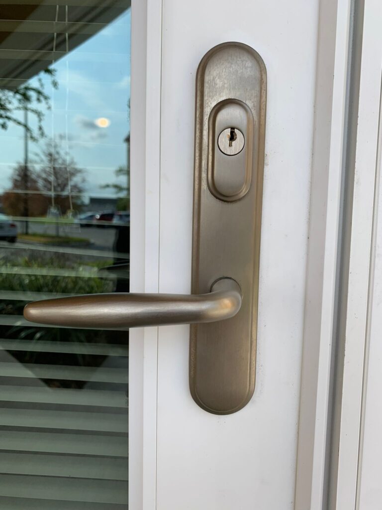 storm door lock change in Nahunta